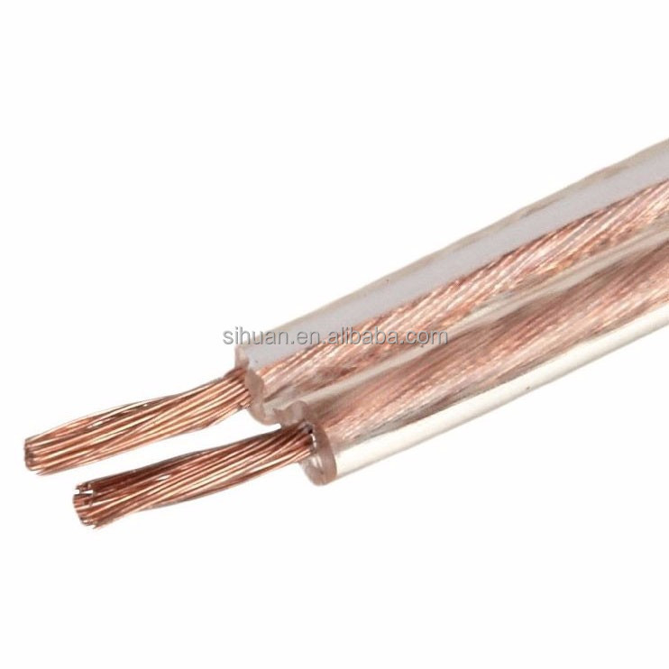 Flat Speaker Wire 18 AWG Flat Cable with RCA Connector Type CE Certified