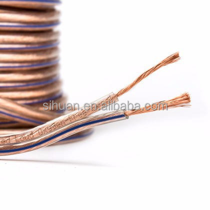 Clear PVC Jacket 14AWG flexible Speaker Wire 200 Feet / 60.9 Meters For Home And Car Speakers