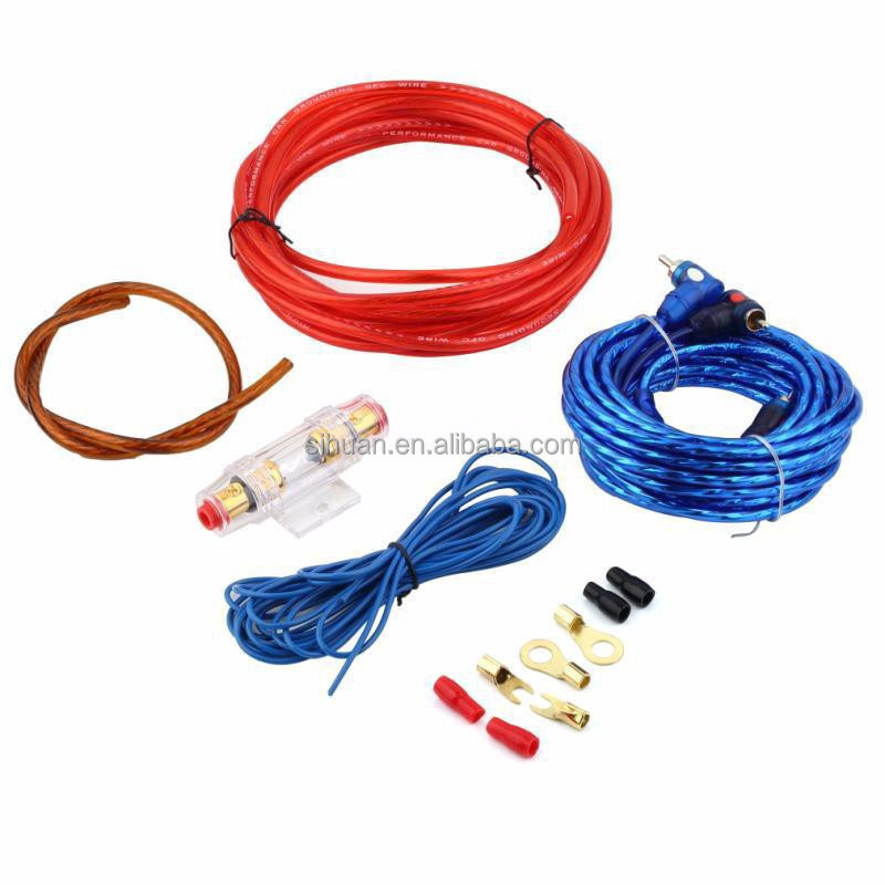 4/8 Gauge Car Amp Wiring Kit for Car Audio Conductor Material Copper Clad Aluminum