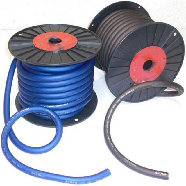 Soft PVC Jacket 1/0 Awg Power Cable For Car Audio Copper Conductor 0 Gauge Ofc Wire