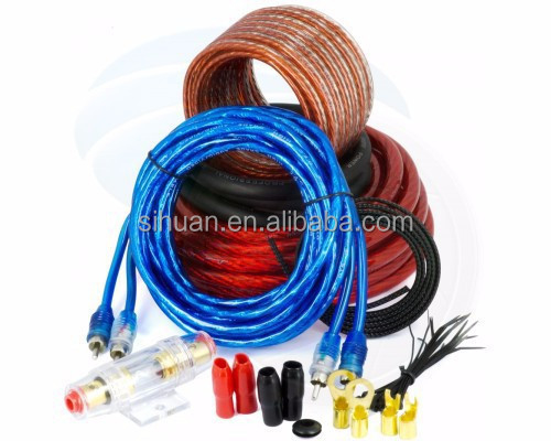 RCA Standard Wire Car Audio Cable Kit And car amp wiring kit Male Female