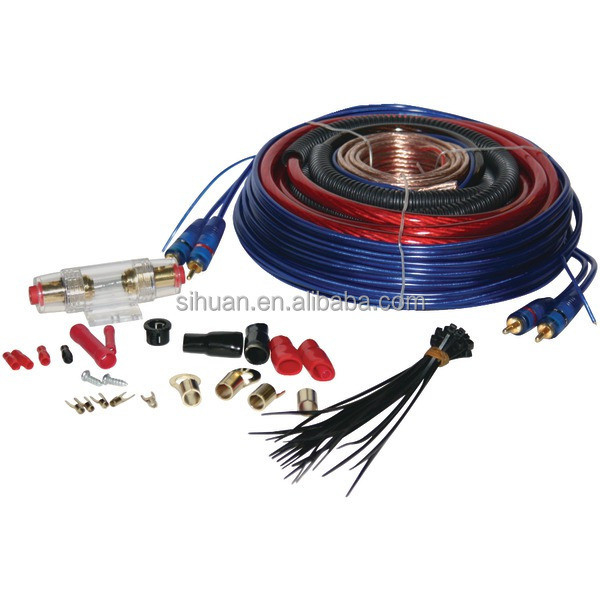 4 Gauge Car Amp Wiring Kit With Low Voltage Compatibility And PVC Insulation