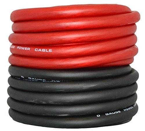 0 Gauge Car Audio Amplifier Power Cable with Durable PVC Jacket and Copper Conductor