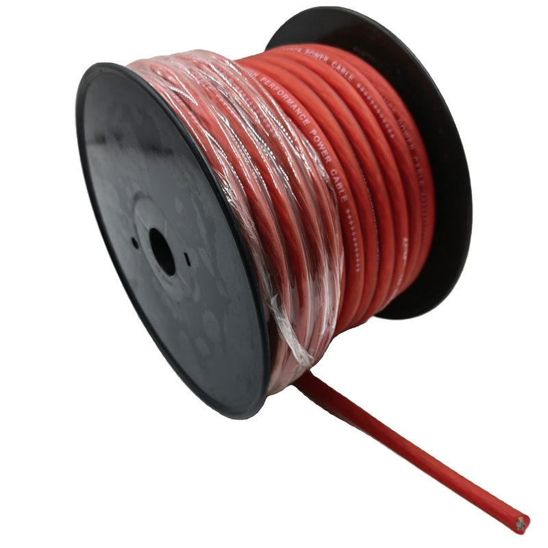 Car Audio Power Cable 1/0 AWG GA Gauge Flexible Translucent PVC Jacket for Car Ground