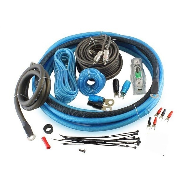 Full U.S. Specification CEA-2015 Compliant OFC Copper Car Amplifier Wiring Kit 0GA AWG