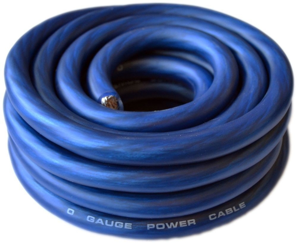 Full U.S. Specification CEA-2015 Compliant 4 AWG Low Voltage Soft Car Stereo Power Wire with PVC Jacket and CCA/OFC Conductor