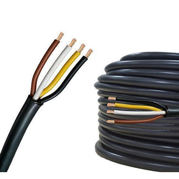 RVV Flexible PVC Jacket Flat Wire Electrical Cable for Easy Installation and Maintenance in Industrial Applications